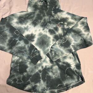 PINK Victoria's Secret Blue/Green Cowl Neck Sweatshirt